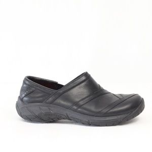 Merrell Women Black Leather Mocs sz 7.5 Encore Eclipse 2 Shoes